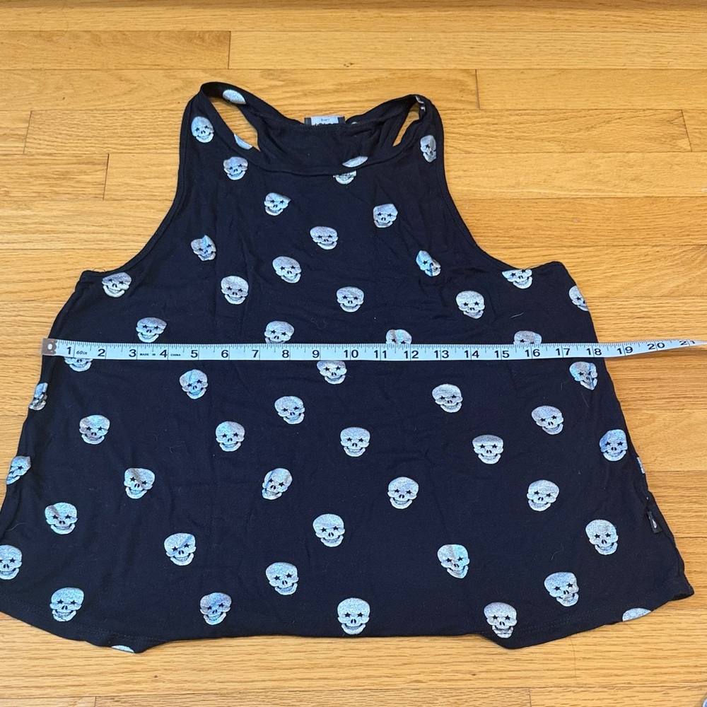 Black Skull Print Tank Top - Picture 2 of 4